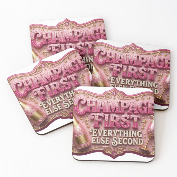 Item preview, Edgy CHAMPAGNE FIRST Artistic Motif designed and sold by dazzlemakers.