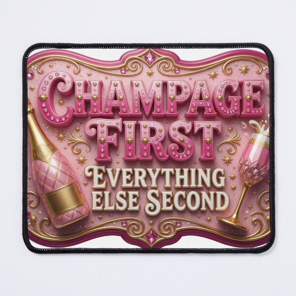 Item preview, Edgy CHAMPAGNE FIRST Artistic Motif designed and sold by dazzlemakers.