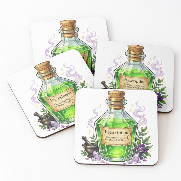 Item preview, Pharmacist potion bottle labeled "Prescription" designed and sold by DVerse Studio.