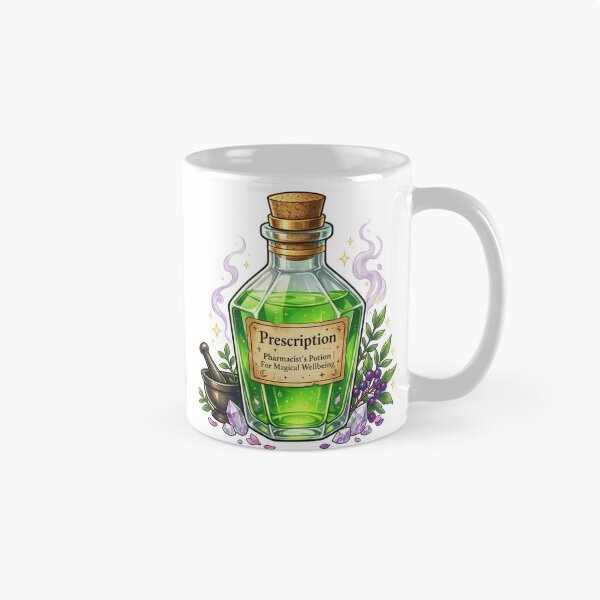Item preview, Pharmacist potion bottle labeled "Prescription" designed and sold by DVerse Studio.