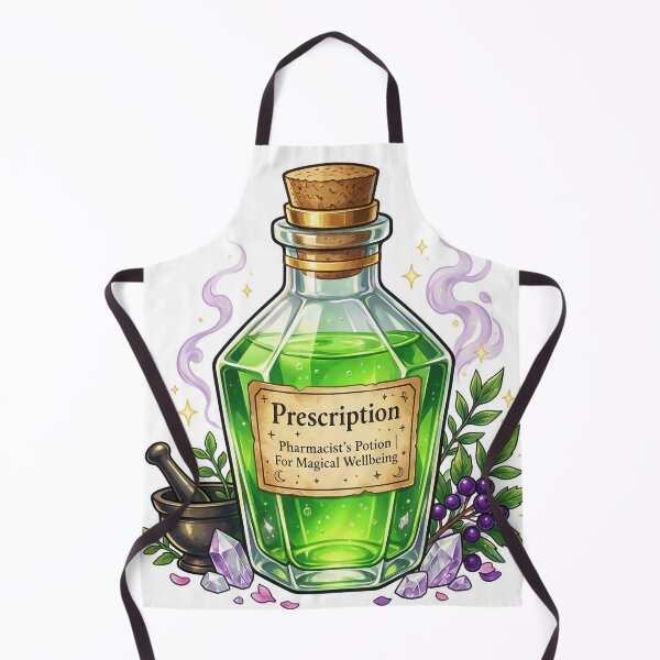 Item preview, Pharmacist potion bottle labeled "Prescription" designed and sold by DVerse Studio.