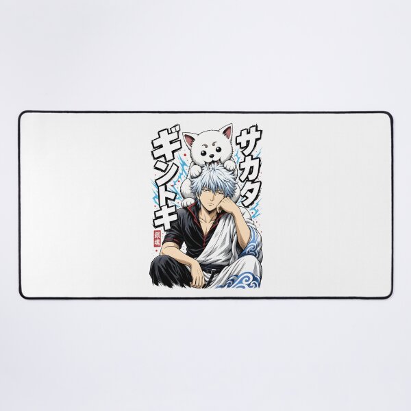 Item preview, Silver Hair Samurai Giant White Dog Biting Head Graphic designed and sold by sidki-SDK.