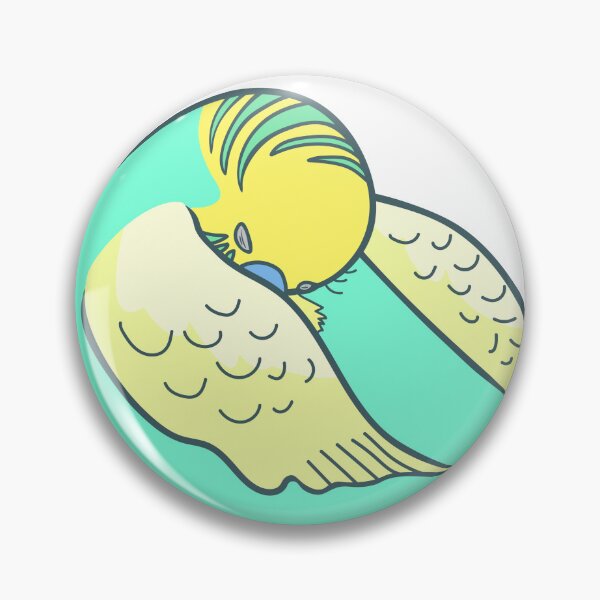 Item preview, Sleeping Budgie Parakeet Do Not Disturb Bird Illustration designed and sold by OrPolly.