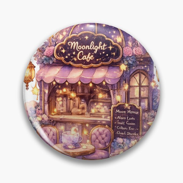 Item preview, Moonlight Potion Café Sticker designed and sold by blossomfun.