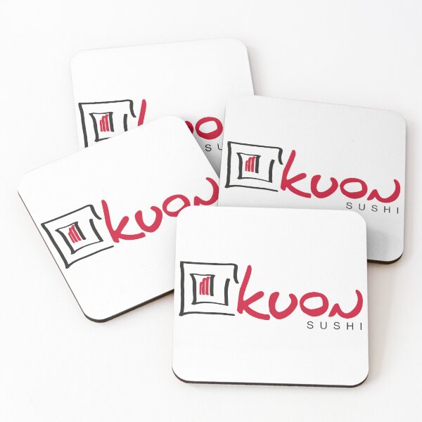 Item preview, Kuon Sushi Modern Japanese Red Typography Logo designed and sold by XiaShope.