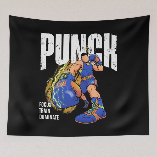 Item preview, Boxer Punch Extreme Perspective Illustration - Street Sports Graphic designed and sold by JWSmile.