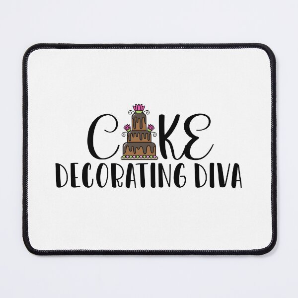 Item preview, Cake Decorating Diva (on White) designed and sold by PawsitiveMum3.