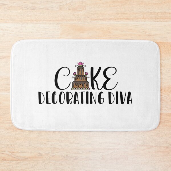 Item preview, Cake Decorating Diva (on White) designed and sold by PawsitiveMum3.