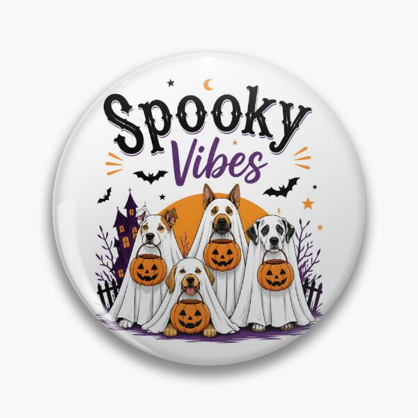 Item preview,  funny Spooky Vibes Sheet Ghost Halloween dog gift designed and sold by Amzkao.