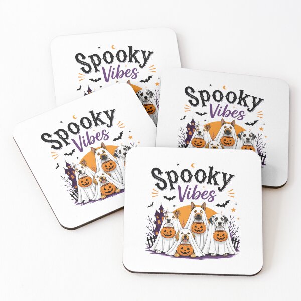 Item preview,  funny Spooky Vibes Sheet Ghost Halloween dog gift designed and sold by Amzkao.