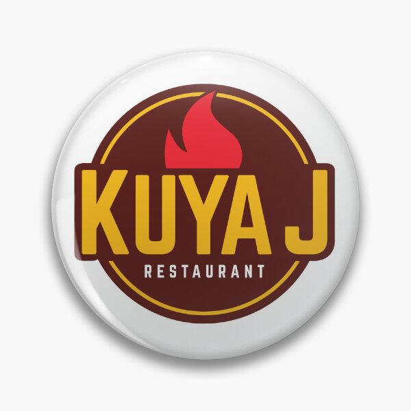 Item preview, Kuya J Restaurant Flame Grill Circular Badge Logo designed and sold by XiaShope.