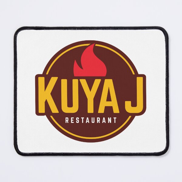 Item preview, Kuya J Restaurant Flame Grill Circular Badge Logo designed and sold by XiaShope.