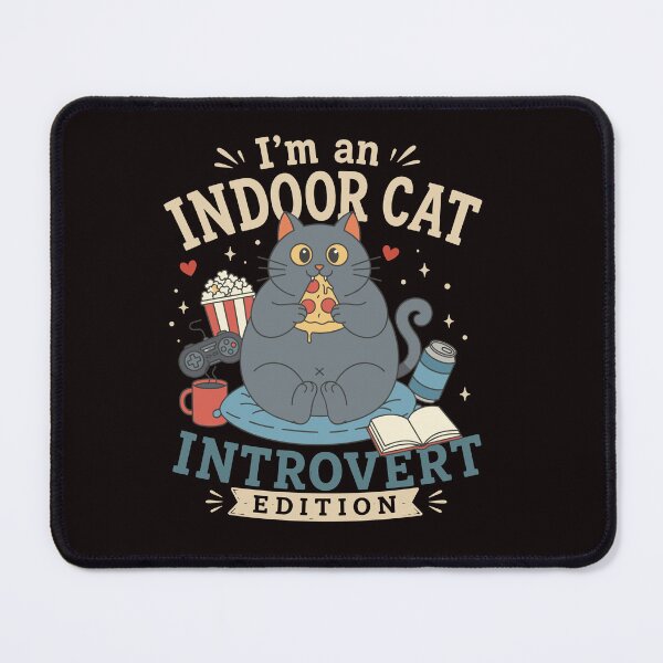 Item preview, Funny Indoor Cat Introvert Edition for Cat Lovers designed and sold by mraihan.
