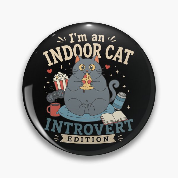 Item preview, Funny Indoor Cat Introvert Edition for Cat Lovers designed and sold by mraihan.