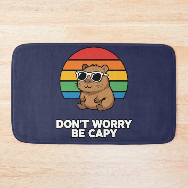 Item preview, Don't Worry Be Capy | Capybara Retro Vaporwave Glasses designed and sold by AstronautMerch.
