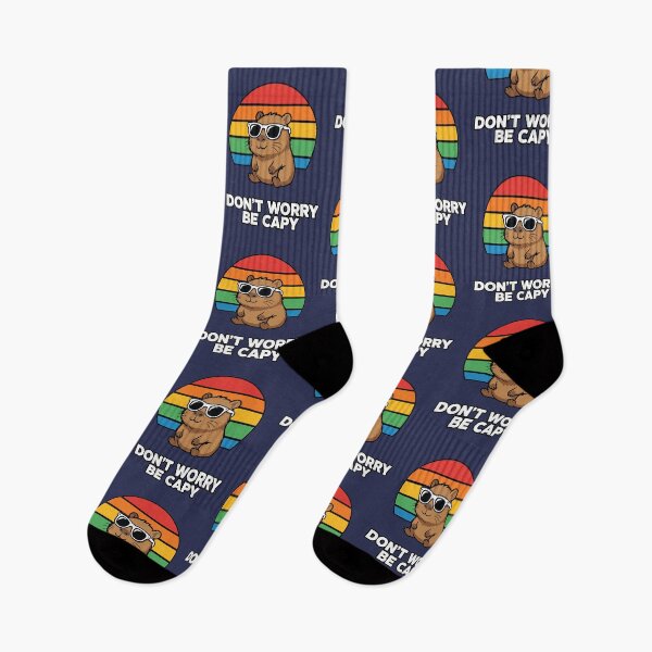 Item preview, Don't Worry Be Capy | Capybara Retro Vaporwave Glasses designed and sold by AstronautMerch.