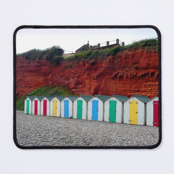Item preview, Budleigh Salterton Beach Huts Jurassic Coast designed and sold by AndyEvansPhotos.