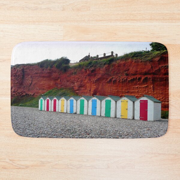 Item preview, Budleigh Salterton Beach Huts Jurassic Coast designed and sold by AndyEvansPhotos.