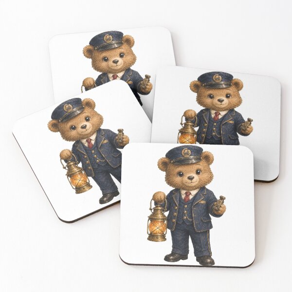 Item preview, Cute Bear Train Conductor designed and sold by photoparadise22.