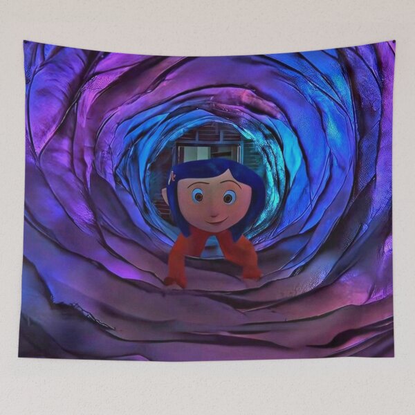 Item preview, swirling tunnel coraline designed and sold by rebekawood.