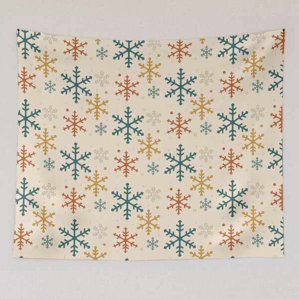 Item preview, Retro Geometric Snowflakes — Mid Century Modern Christmas designed and sold by Planthem.