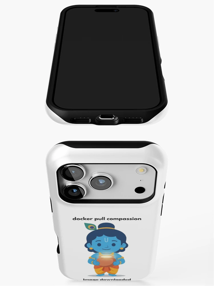 Thumbnail 3 of 4, iPhone Case, docker pull compassion | Docker Developer Sticker | DevOps Tech Humor designed and sold by BhaktiByte.