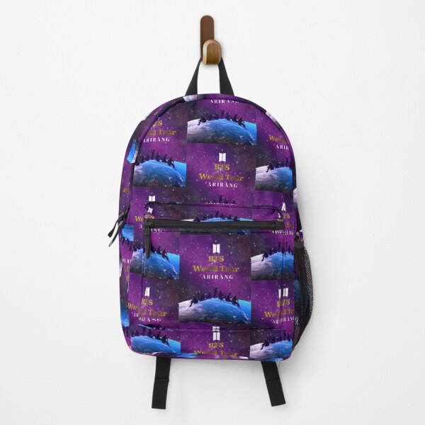 Item preview, BTS World Tour Arirang Purple Galaxy Earth Silhouette Graphic designed and sold by Gameshalah's Designs Hub.
