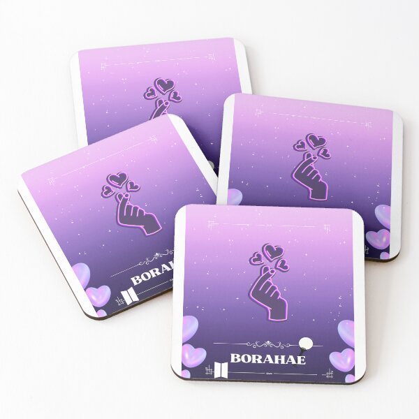 Item preview, Borahae Finger Heart I Purple You Kpop Glowing Purple Aesthetic designed and sold by Gameshalah's Designs Hub.