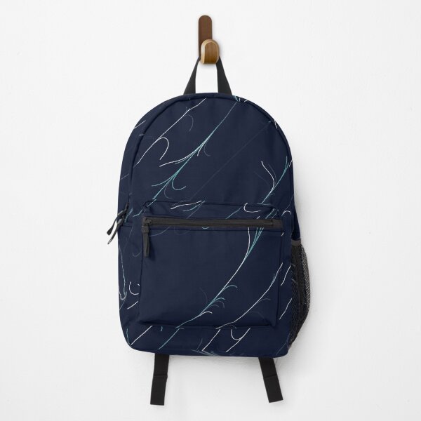 Item preview, Wisp Drift Abstract Line Art Navy designed and sold by TidySystemsCo.