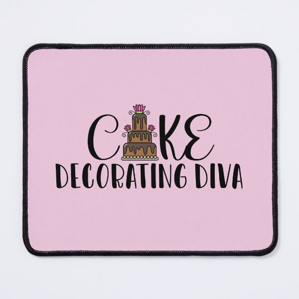 Item preview, Cake Decorating Diva (on Pink) designed and sold by PawsitiveMum3.