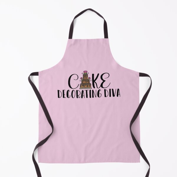 Item preview, Cake Decorating Diva (on Pink) designed and sold by PawsitiveMum3.