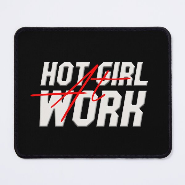 Item preview, hot girl at work y2k aesthetic quote Sticker designed and sold by Baka Collective.