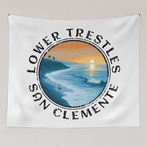 Item preview, Lower Trestles - San Clemente (with Black Lettering) designed and sold by VelvetRoom.
