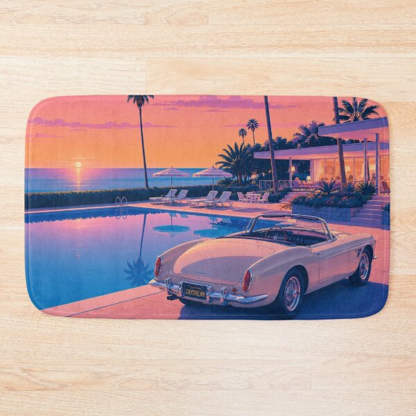 Item preview, California Daydream Poolside Sunset designed and sold by rebekawood.
