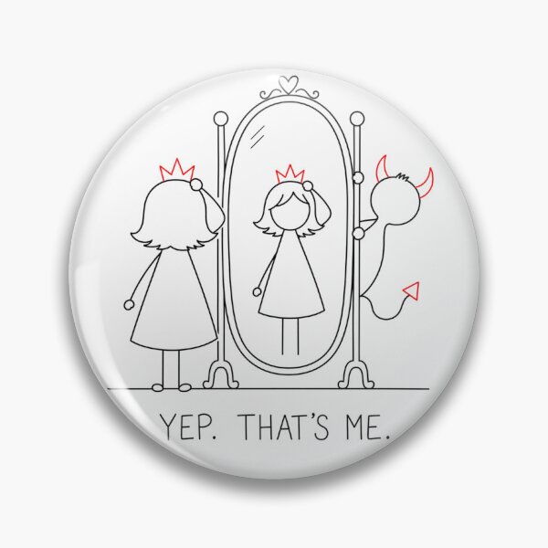 Item preview, Yep. That's Me. | Princess & Devil Self Acceptance Quote designed and sold by byMosia.