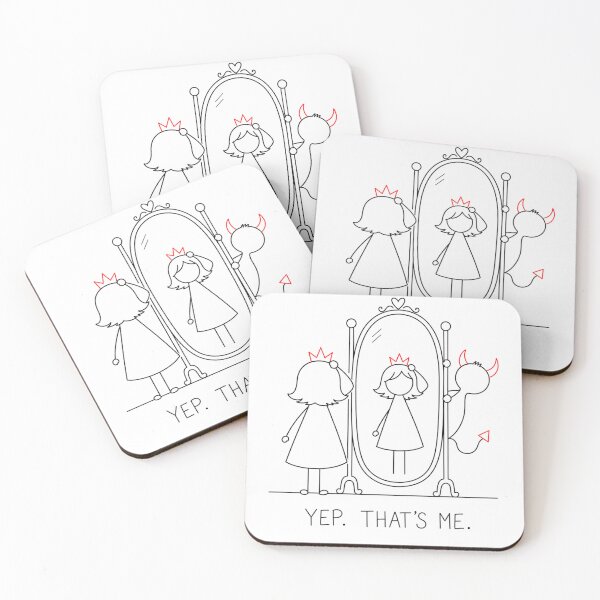Item preview, Yep. That's Me. | Princess & Devil Self Acceptance Quote designed and sold by byMosia.