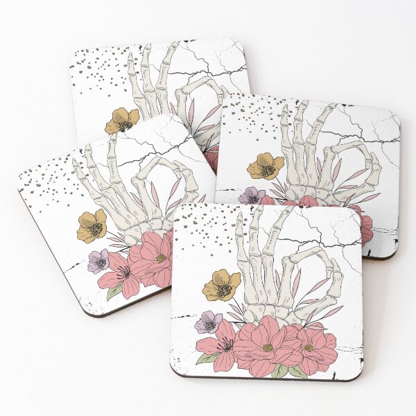 Item preview, Skeleton Hand with Flowers designed and sold by Zenna MT 1.