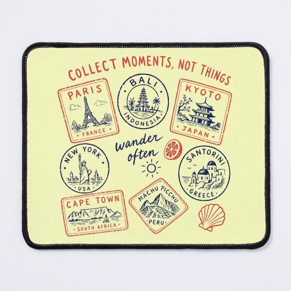 Item preview, Vintage Travel Stamp Design designed and sold by PrintandJoy.