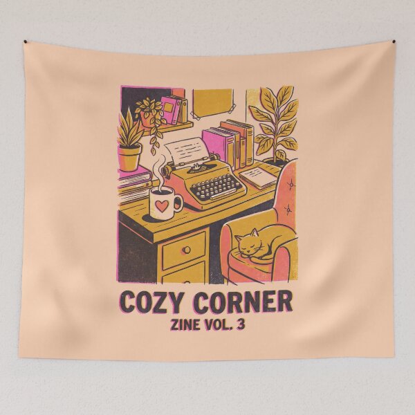 Item preview, Cozy Writer's Corner Vintage Reading Room Illustration designed and sold by FEBRICAST.