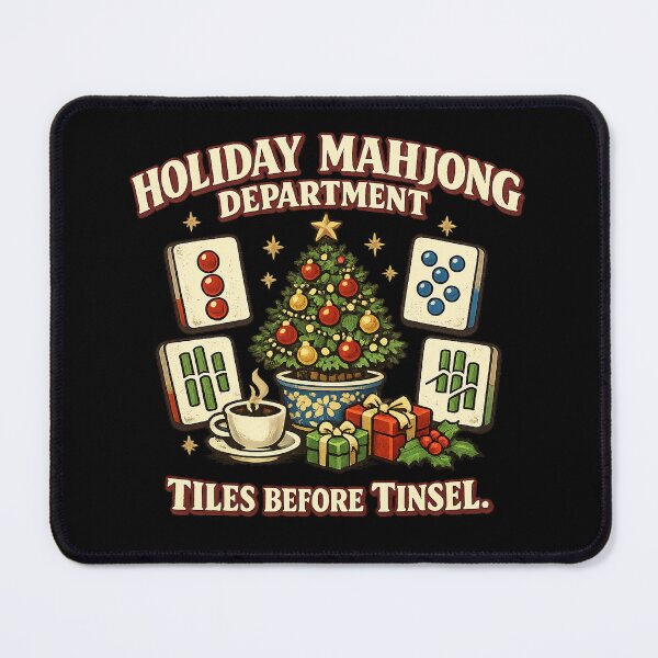 Item preview, Holiday Mahjong Department - Funny Christmas Mahjong designed and sold by Concrete Coffee Studio.