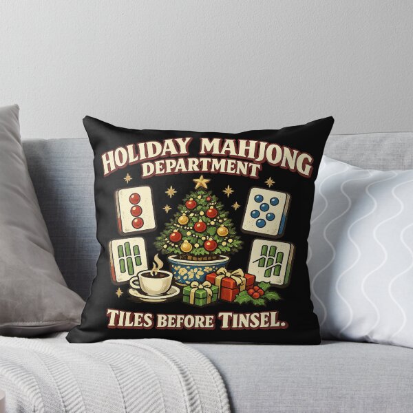 Item preview, Holiday Mahjong Department - Funny Christmas Mahjong designed and sold by Concrete Coffee Studio.