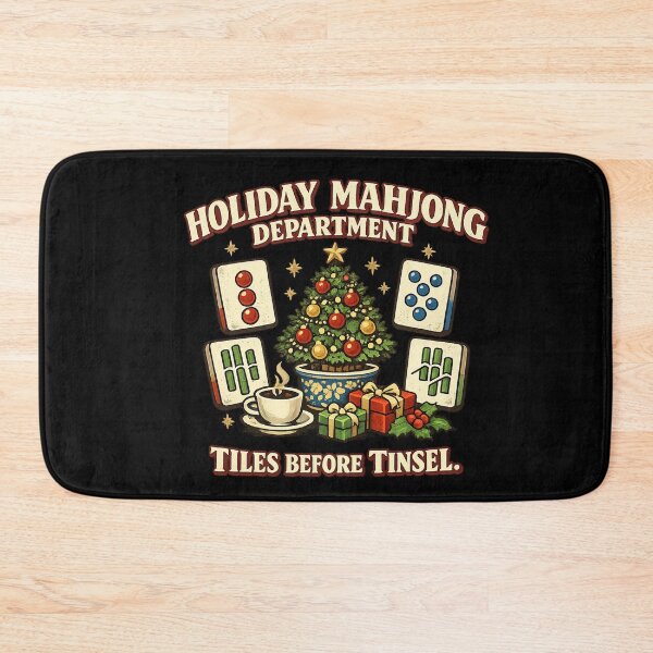 Item preview, Holiday Mahjong Department - Funny Christmas Mahjong designed and sold by Concrete Coffee Studio.