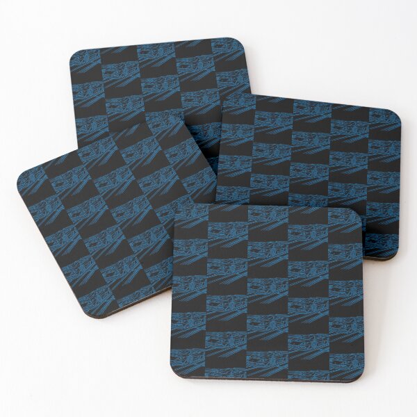 Item preview, Retro Blue Supercar Line Art Automotive Graphic designed and sold by Nexus Space.