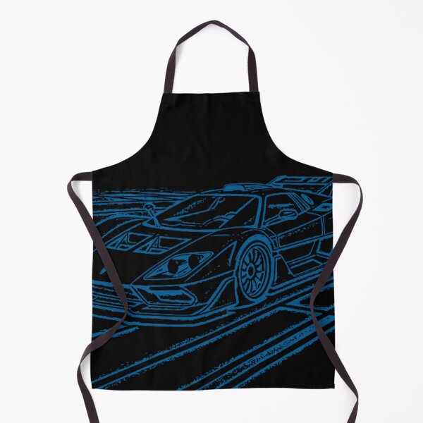 Item preview, Retro Blue Supercar Line Art Automotive Graphic designed and sold by Nexus Space.
