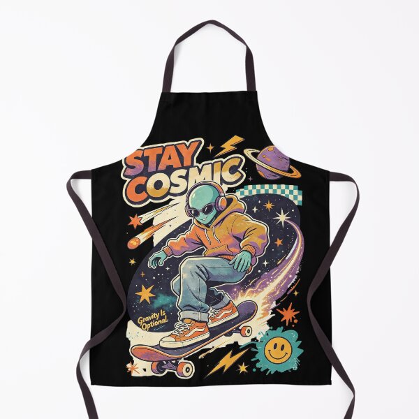 Item preview, Stay Cosmic Alien Skateboarding Adventure designed and sold by NatalieJeans.