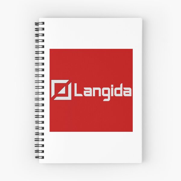 Item preview, Langida Modern Square Geometric Red Accent Logo designed and sold by XiaShope.
