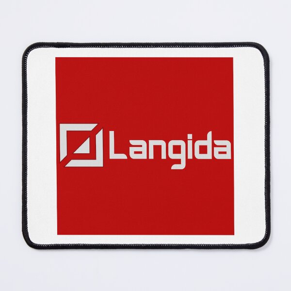 Item preview, Langida Modern Square Geometric Red Accent Logo designed and sold by XiaShope.