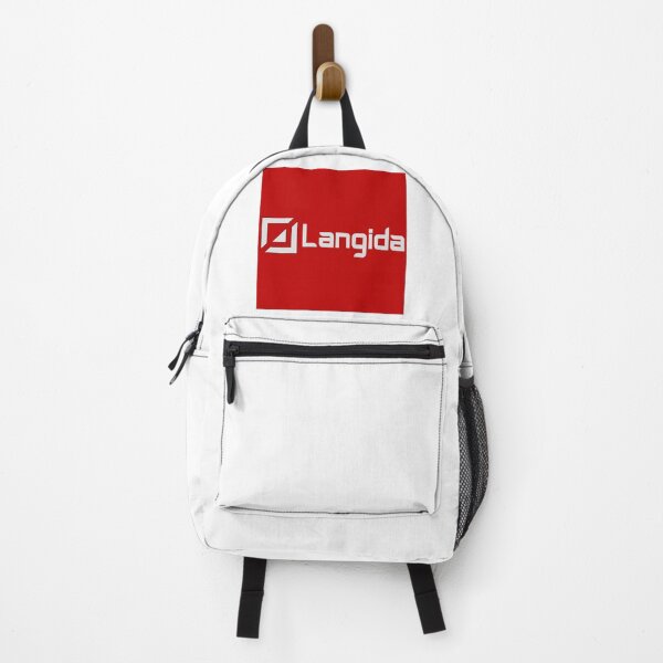 Item preview, Langida Modern Square Geometric Red Accent Logo designed and sold by XiaShope.