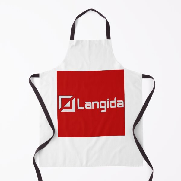 Item preview, Langida Modern Square Geometric Red Accent Logo designed and sold by XiaShope.