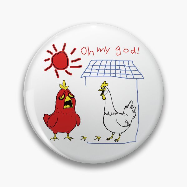 Item preview, Oh My God! Too Hot Outside Chicken Cartoon. designed and sold by EunsooLee.